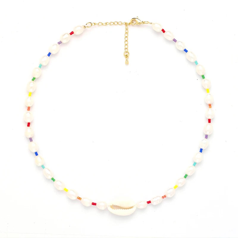 Charm Rope Chain Handmade Shell Choker
