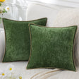 Soft chenille 45x45cm decorative throw pillow cover for couch, sofa, or bed