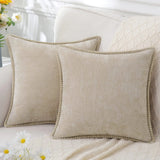 Soft chenille 45x45cm decorative throw pillow cover for couch, sofa, or bed