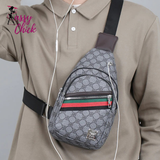 Chest Multifunction Messenger Bag with Earphone Hole Sassy Chick Logo