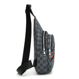 Side View of Chest Multifunction Messenger Bag with Earphone Hole