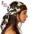 Chic Silk-Like Animal Print Bandana Scarf Sassy Chick Logo