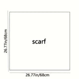 Size of Chic Silk-Like Animal Print Bandana Scarf