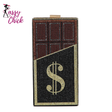 Chocolate Red Diamonds Clutch Bags Sassy Chick Logo