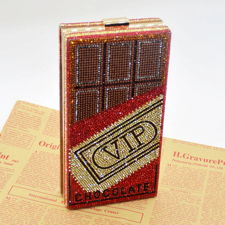 Red Chocolate Red Diamonds Clutch Bags