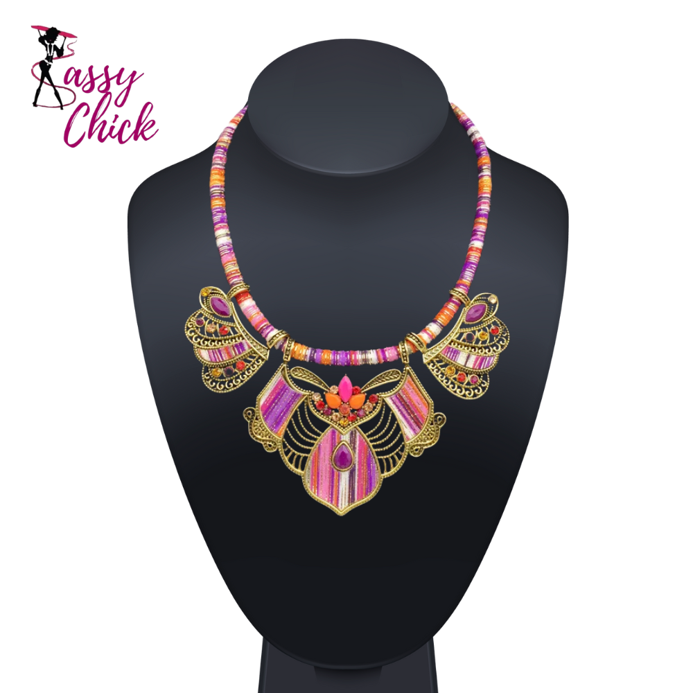 Chunky Bohemian Geometric Jewelry Set Sassy Chick Logo