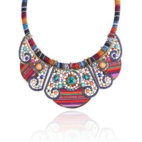 Multi color Chunky Colorful Beads Statement Jewelry Set