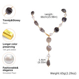 Details of Chunky Irregular Beaded Collarbone Necklace