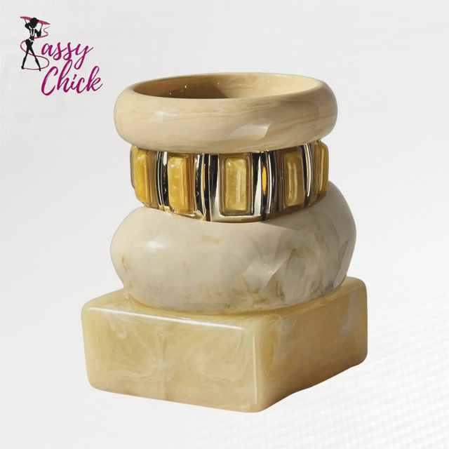Chunky Irregular Square Bracelet Sassy Chick Logo