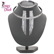 Classic Elegant Tassel Crystal Jewelry Set Sassy Chick Logo