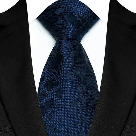 Blue Classic Floral Paisley 8CM Jacquard Woven Necktie