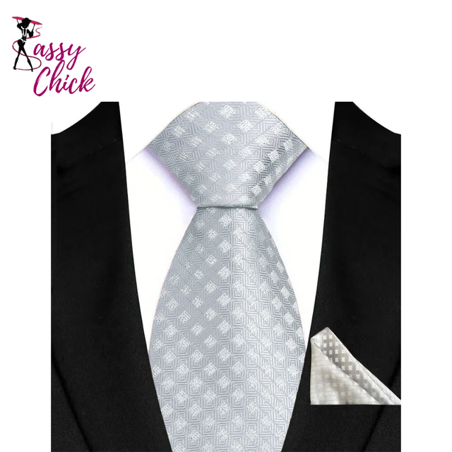 Classic Floral Paisley 8CM Ties Handkerchief Gravata Sassy Chick Logo