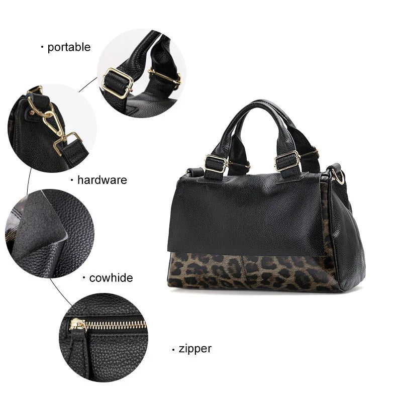 Parts of Classic Leopard Pattern Large Capacity Bag