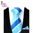 Classic Luxury Stripes Tie Handkerchief Set Sassy Chick Logo