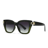Black Classic Luxury Vintage Square UV400 Sunglasses