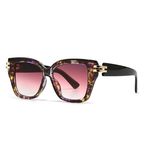 Leopard Classic Luxury Vintage Square UV400 Sunglasses
