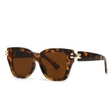 Leopard Classic Luxury Vintage Square UV400 Sunglasses