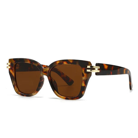 Leopard Classic Luxury Vintage Square UV400 Sunglasses