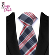 Classic Plaid & Checks Neck Tie Stripes Sassy Chick Logo