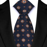 Blue Classic Plaid & Checks Neck Tie Stripes