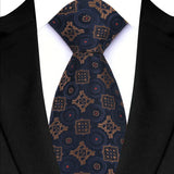 Blue Classic Plaid & Checks Neck Tie Stripes
