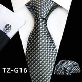 Classic Plaid Cufflinks  Men Tie