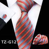 Classic Plaid Cufflinks  Men Tie