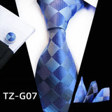 Classic Plaid Cufflinks  Men Tie