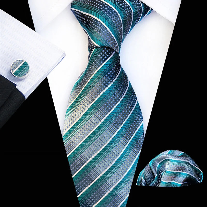 Classic Plaid Cufflinks  Men Tie