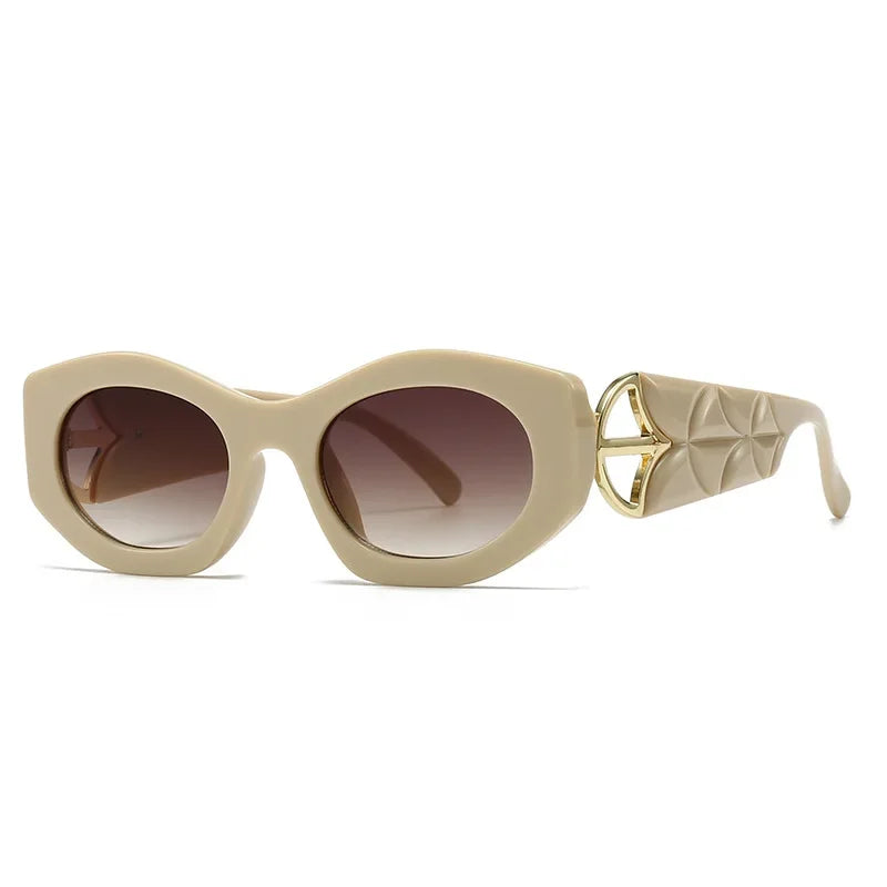 Classic Punk Popular Big Frame Cat Eye Sunglasses