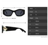 Details of  Classic Punk Popular Big Frame Cat Eye Sunglasses