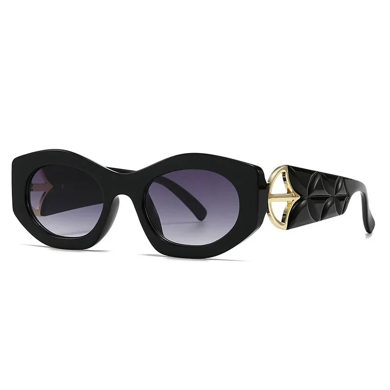 Classic Punk Popular Big Frame Cat Eye Sunglasses