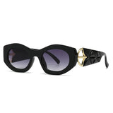 Classic Punk Popular Big Frame Cat Eye Sunglasses