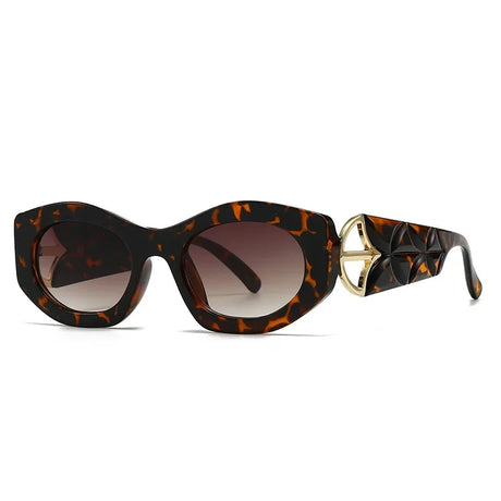 Classic Punk Popular Big Frame Cat Eye Sunglasses