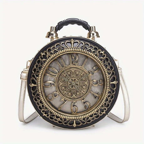 Classic Retro Clock Creative Shoulder Bag