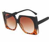 Black Leopard Classic Retro Square Women/Men Sunglasses