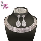 Classic Rhinestone Jewelry Set Sassy Chick Logo