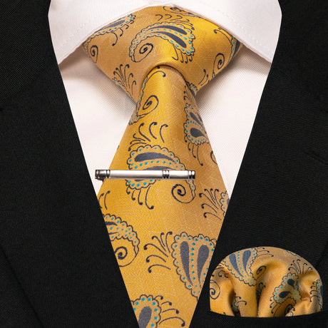 Classic Silk Plaid Stripe Paisley Men's Tie 8cm