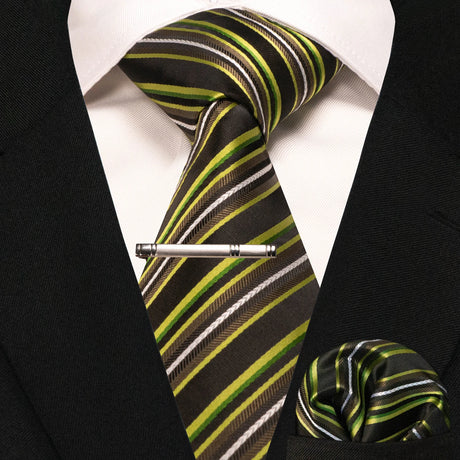 Classic Silk Plaid Stripe Paisley Men's Tie 8cm