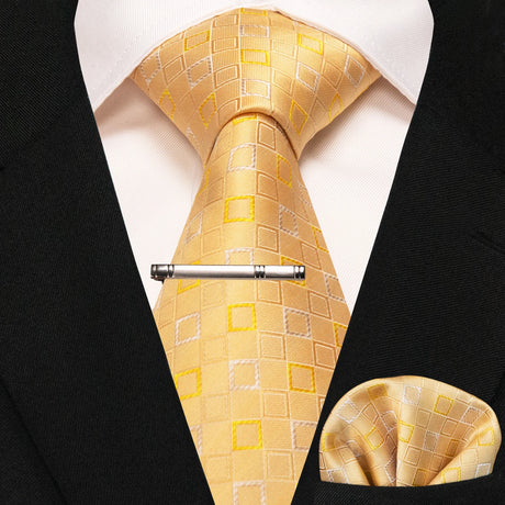Classic Silk Plaid Stripe Paisley Men's Tie 8cm