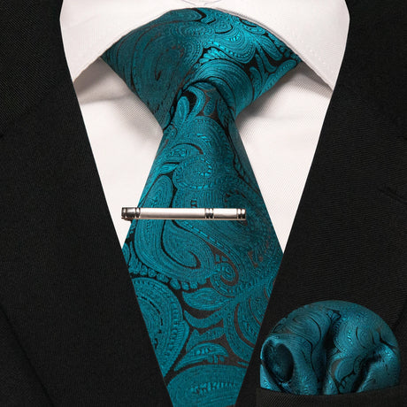 Classic Silk Plaid Stripe Paisley Men's Tie 8cm