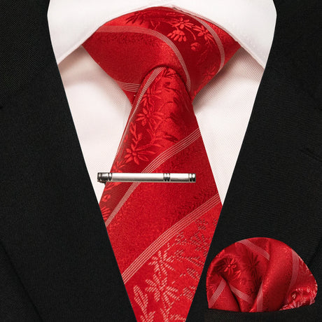 Classic Silk Plaid Stripe Paisley Men's Tie 8cm
