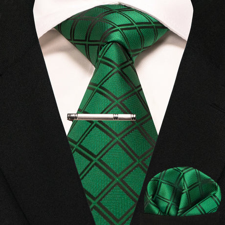Classic Silk Plaid Stripe Paisley Men's Tie 8cm