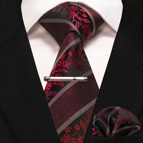 Classic Silk Plaid Stripe Paisley Men's Tie 8cm