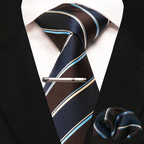 Classic Silk Plaid Stripe Paisley Men's Tie 8cm