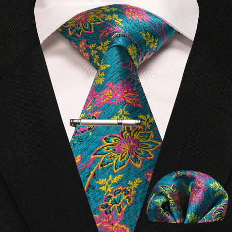 Classic Silk Plaid Stripe Paisley Men's Tie 8cm