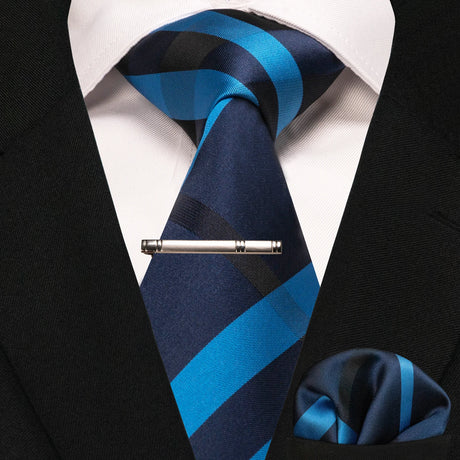 Classic Silk Plaid Stripe Paisley Men's Tie 8cm