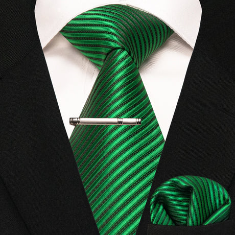 Classic Silk Plaid Stripe Paisley Men's Tie 8cm
