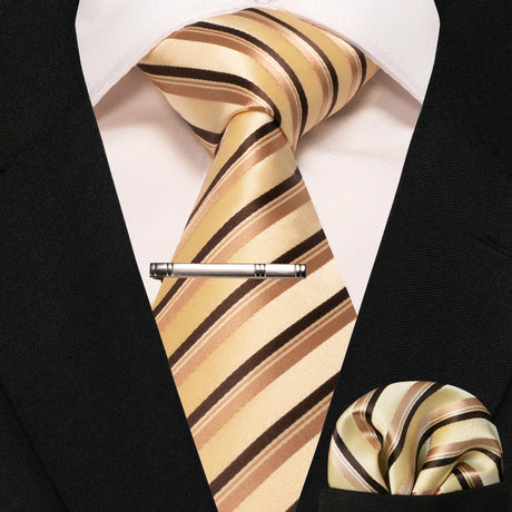 Classic Silk Plaid Stripe Paisley Men's Tie 8cm