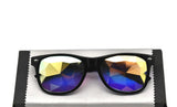 Classic Square Light Diffraction Futuristic Rave Sunglasses